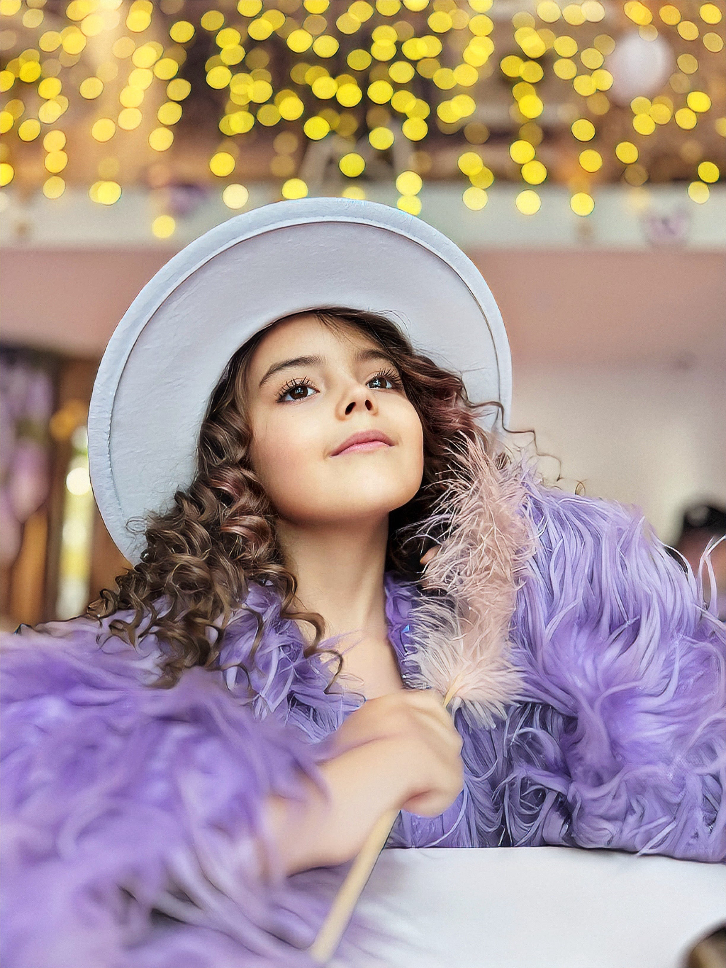 Lavender Wonderland Fur Coat