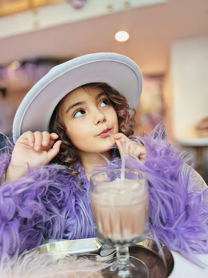 Lavender Wonderland Fur Coat