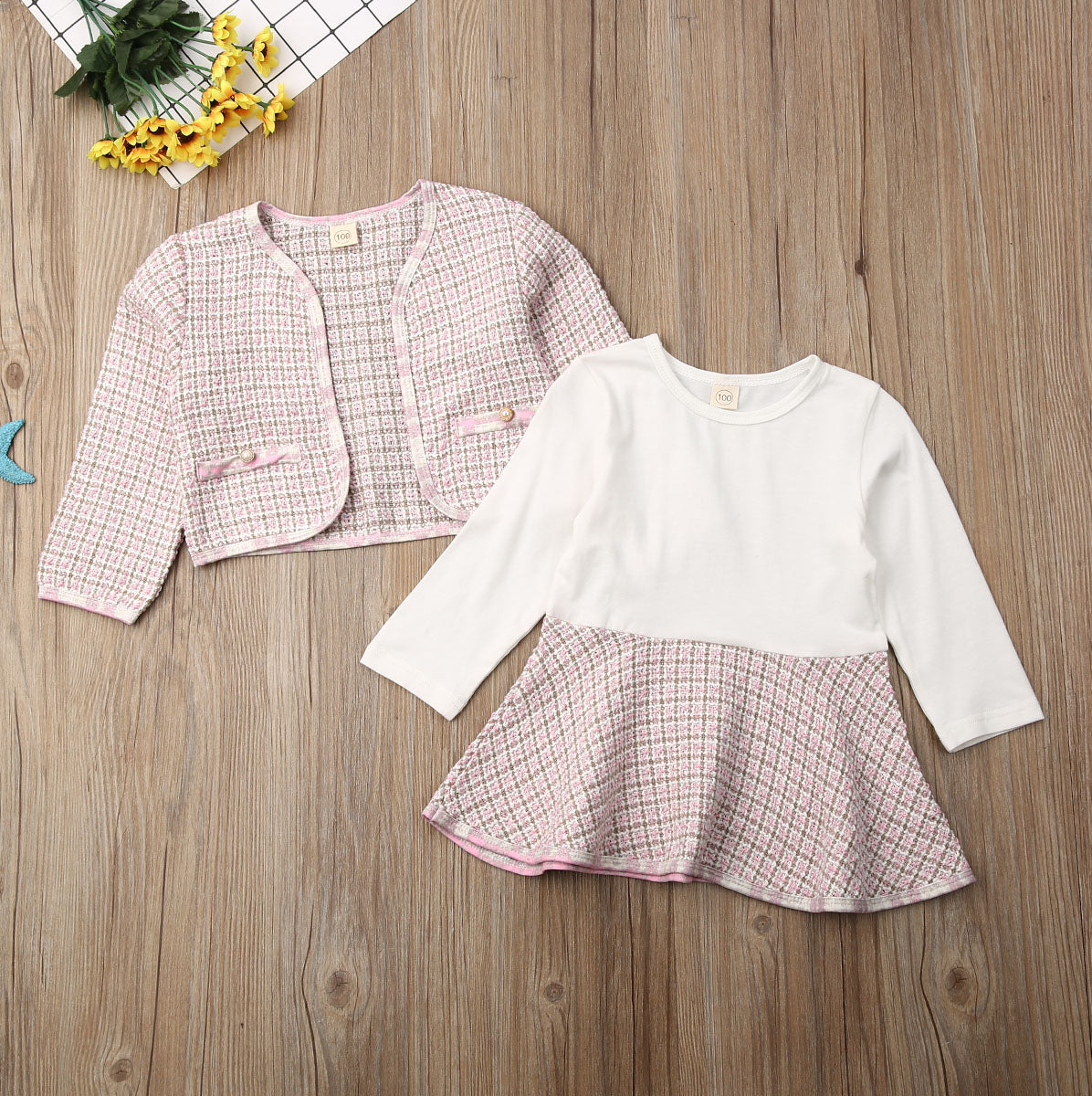 Pink Iconic Doll Tweed Set