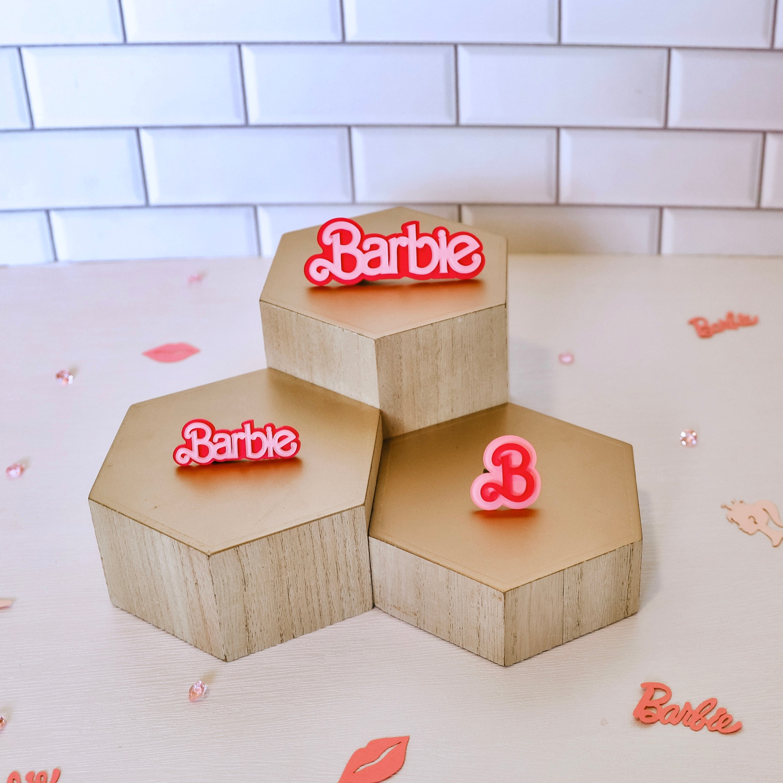 B Pink Hair Clip