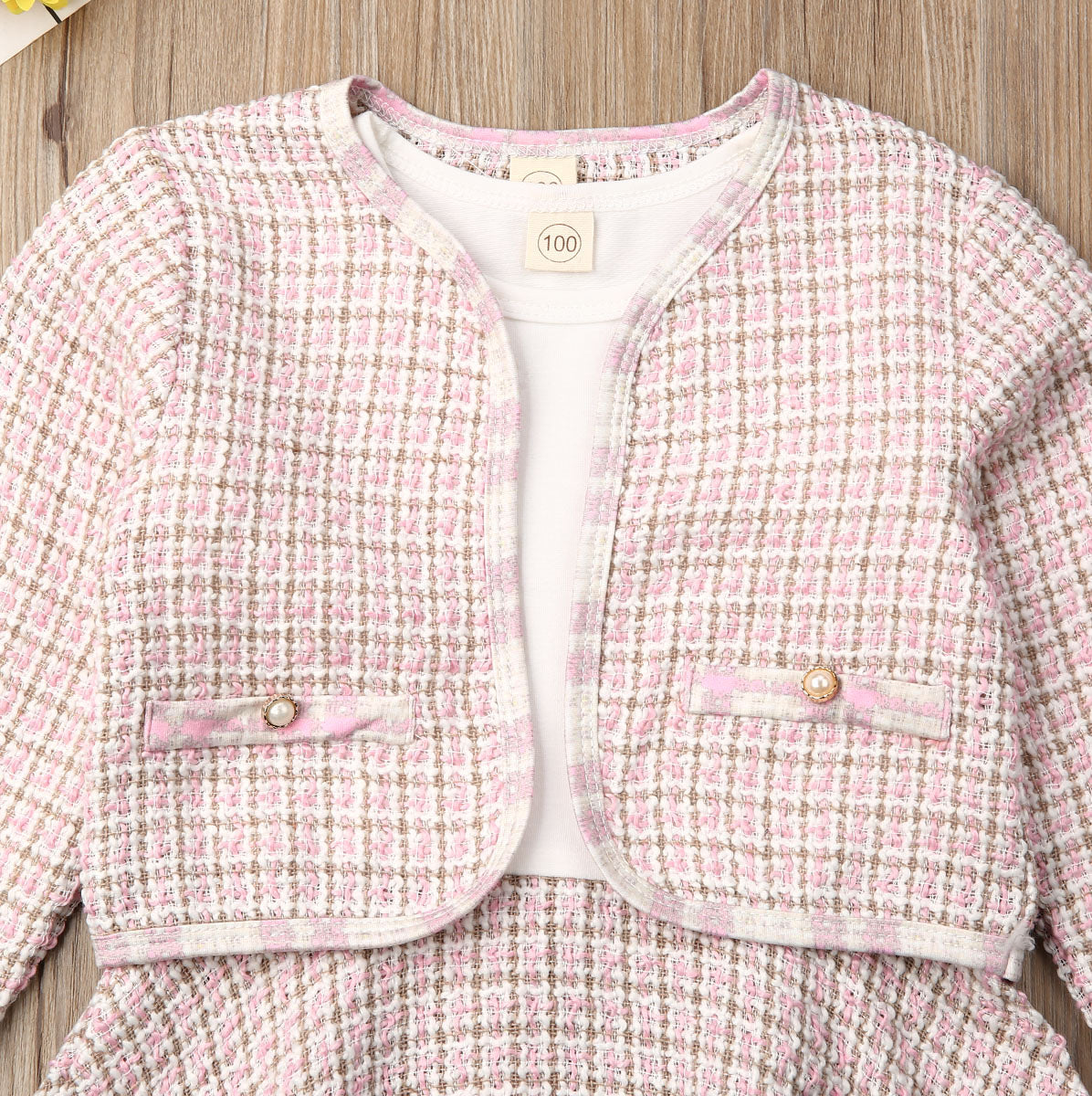 Pink Iconic Doll Tweed Set