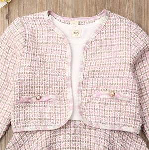 Pink Iconic Doll Tweed Set