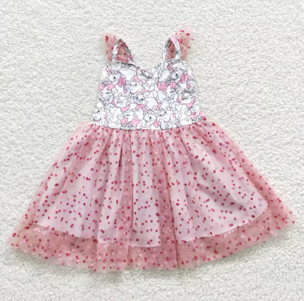 Purrfectly Pink Sparkle Dress