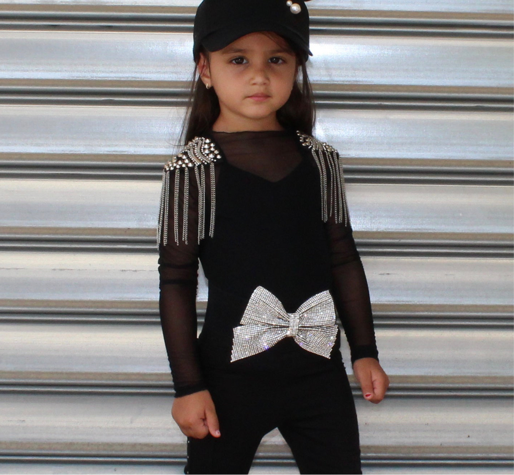 Sparkly Crystals Bling Bow Belt