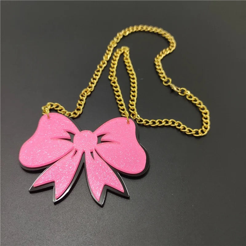 Bow Charm Necklace