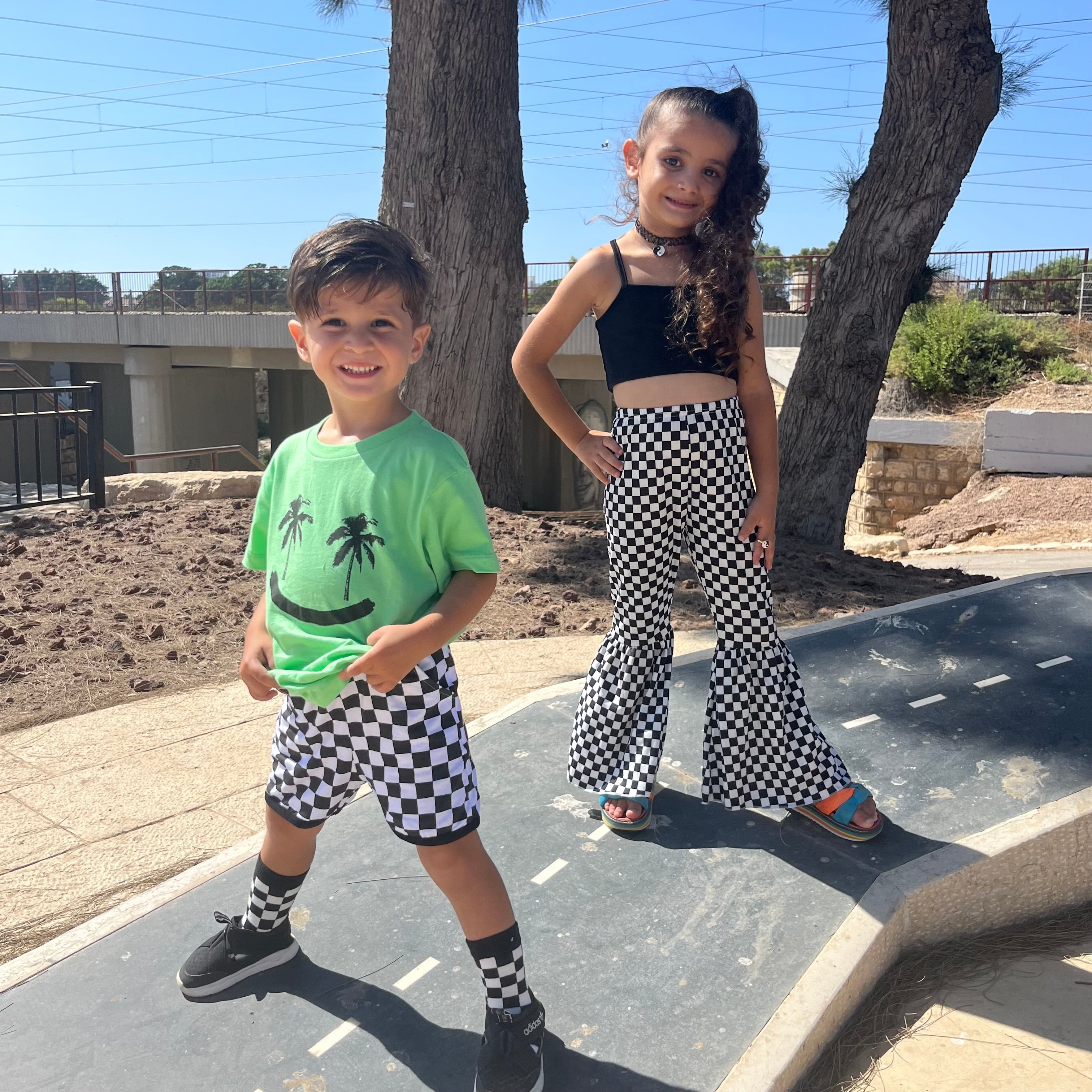 Checkered Bell Bottoms