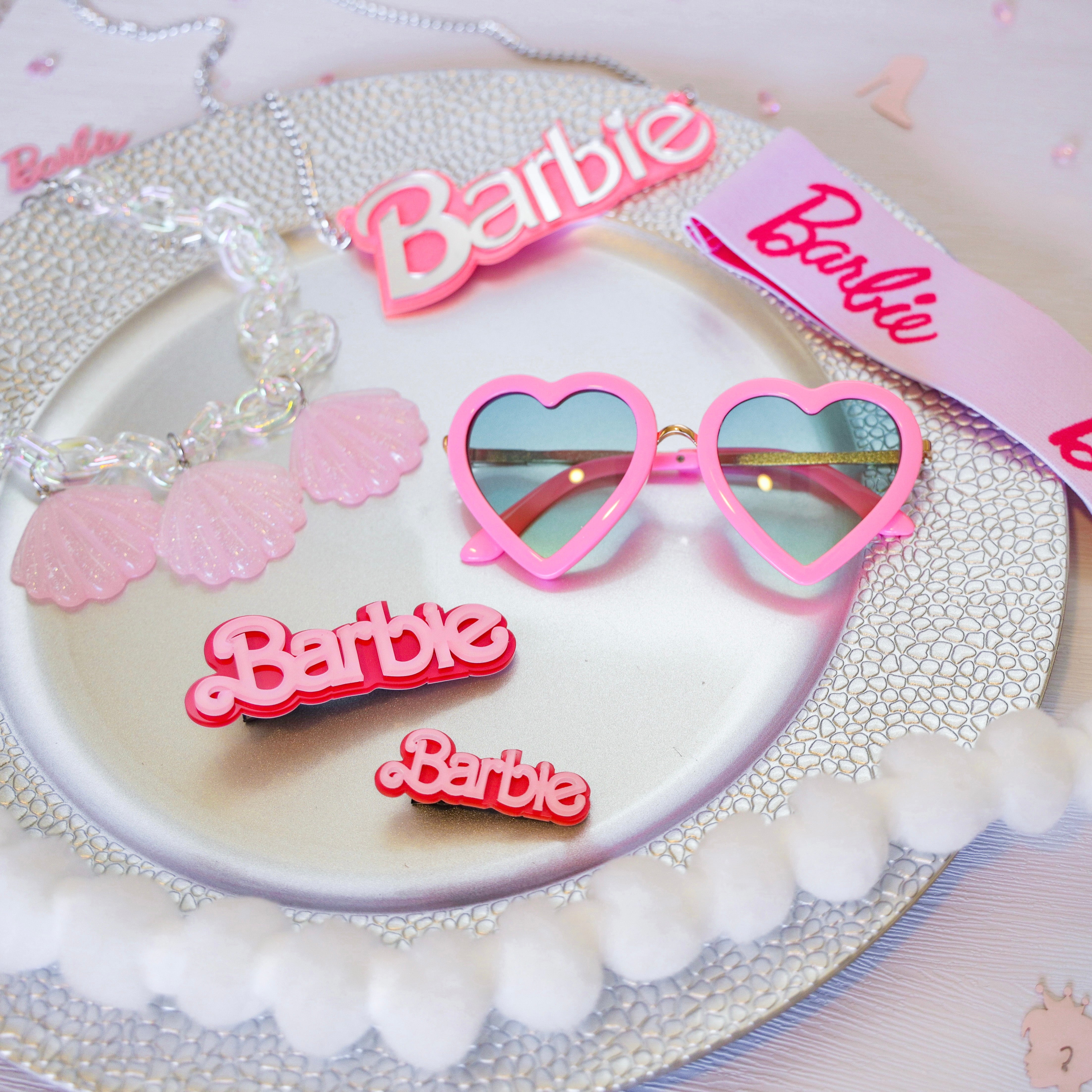 B Pink Hair Clip