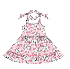 Purrfectly Pink Bow Dress