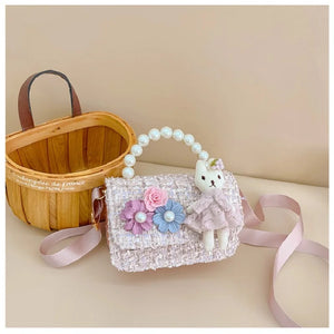 Tweed Bunny Pearl Purse