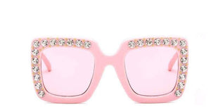 Square Rhinestone Sunglasses