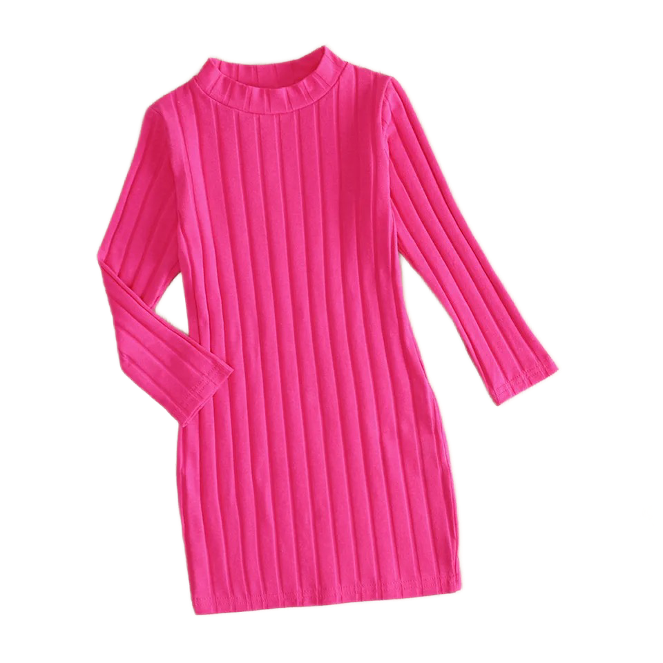 B Girl Ribbed Sweatshirt Dress