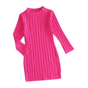 B Girl Ribbed Sweatshirt Dress