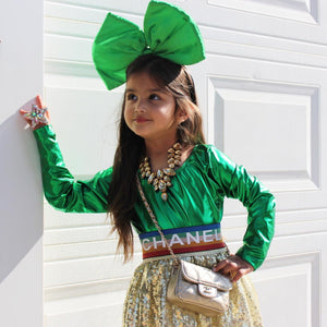 Oversized Satin Bow Headband