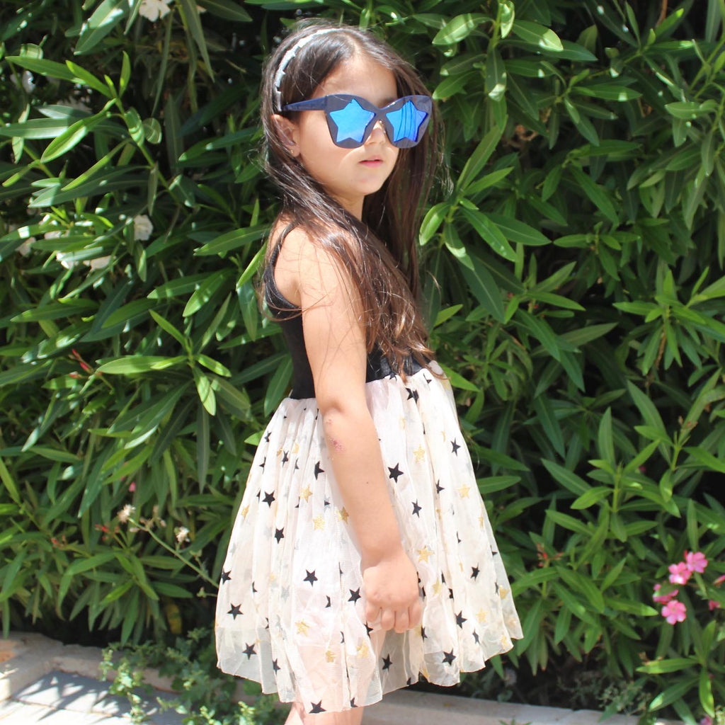 Sequins star tulle dress