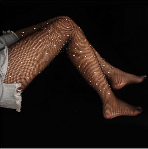 Bedazzled Rhinestone Tights for Women