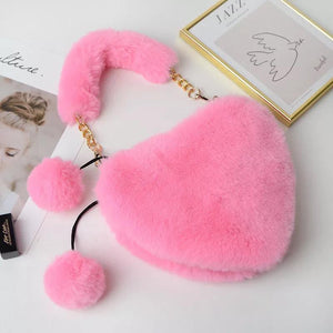 Plush Couture Heart Purse