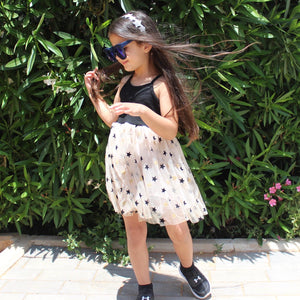 Sequins star tulle dress