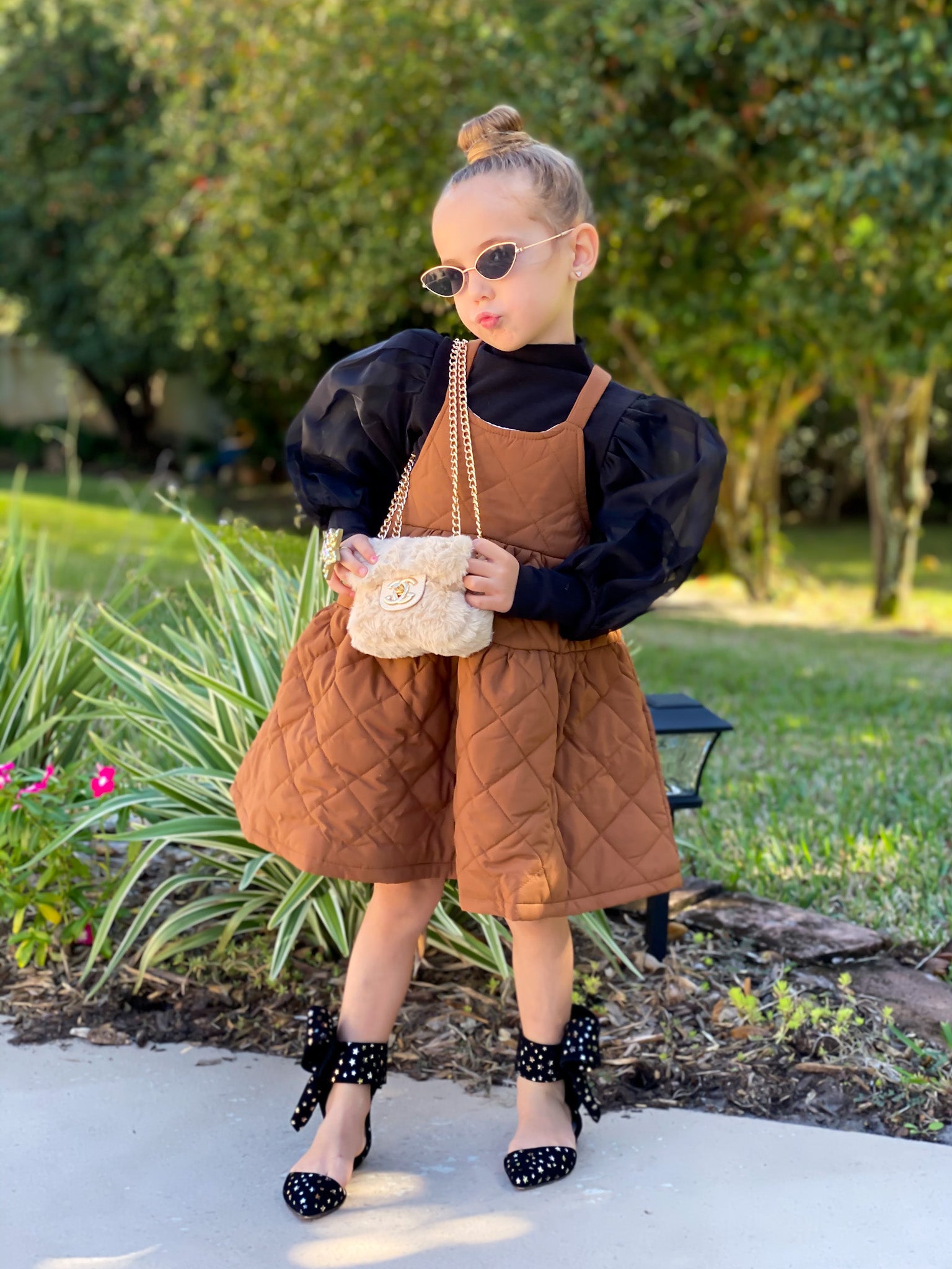Quilted Wide Dress