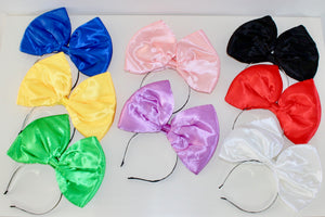 Oversized Satin Bow Headband