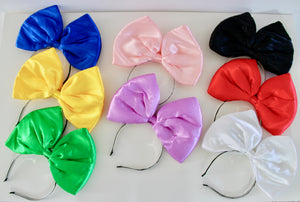 Oversized Satin Bow Headband