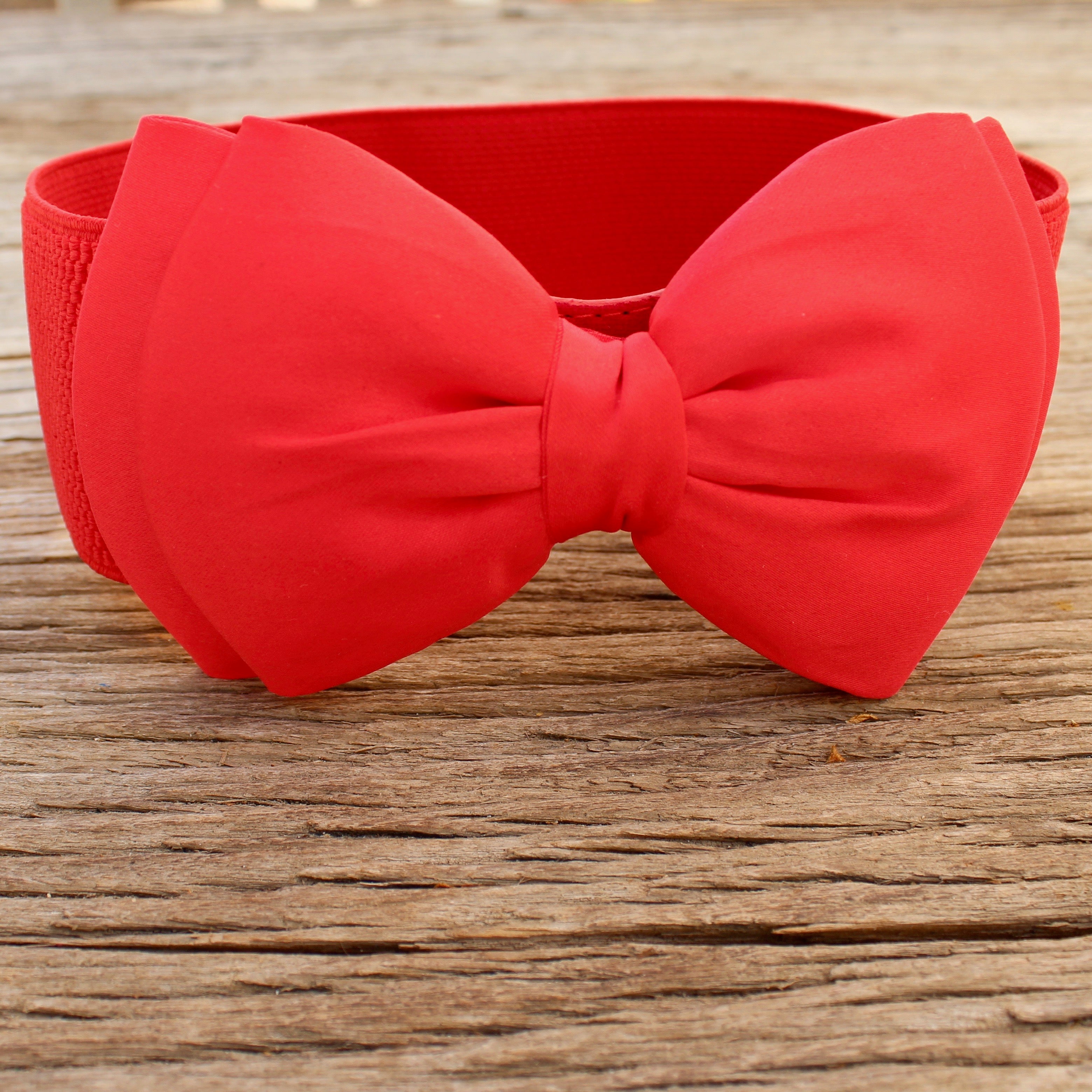 Enchanting Red Bow Belt Women
