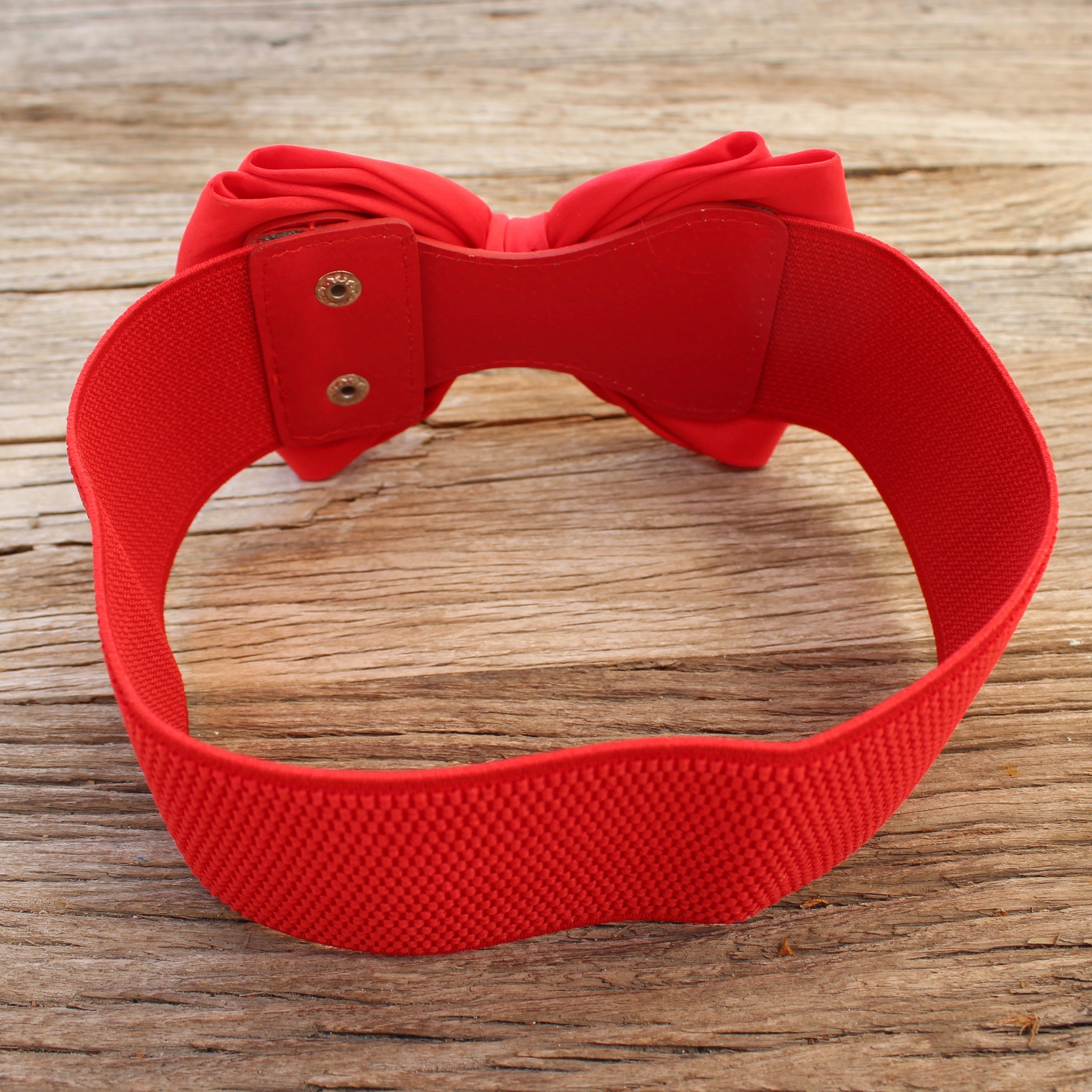 Enchanting Red Bow Belt Women