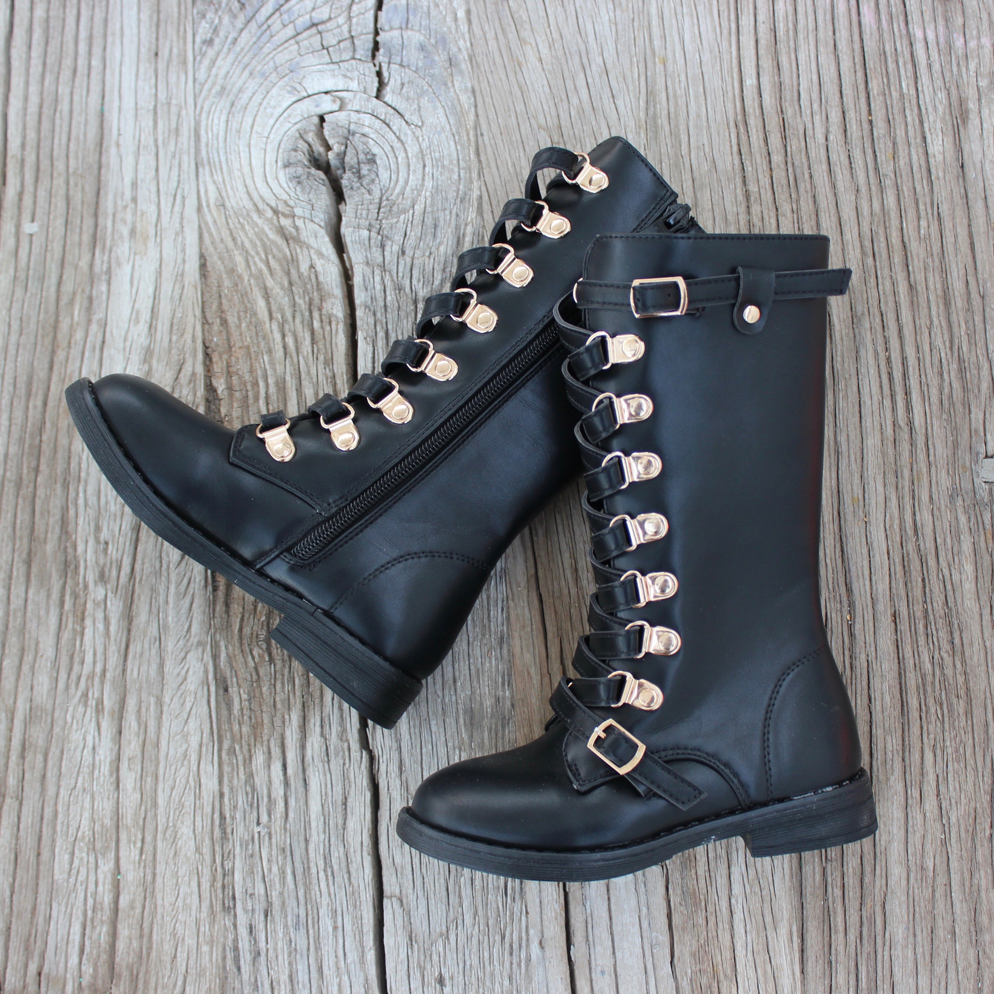 Lace Up Boot Black