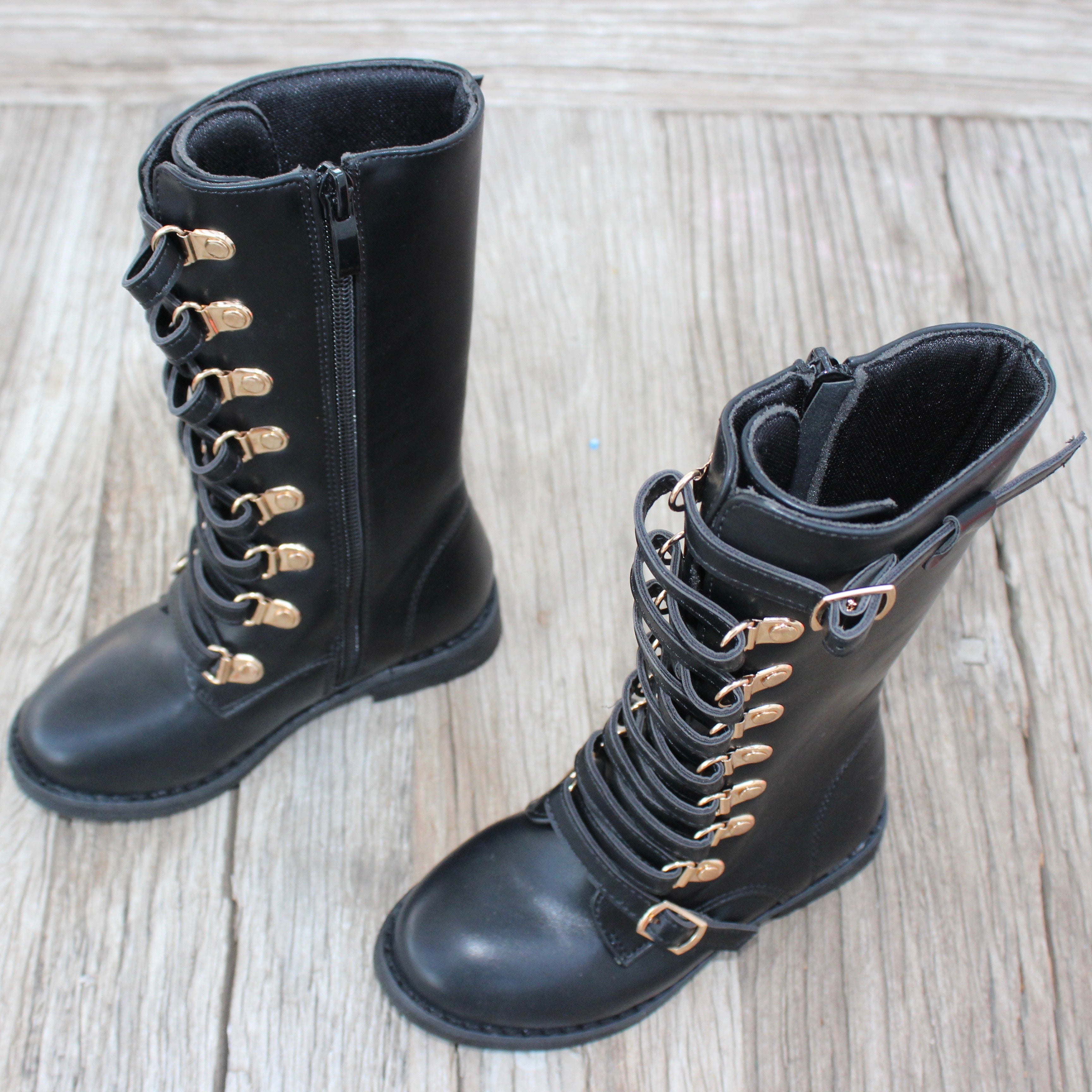Lace Up Boot Black