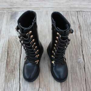 Lace Up Boot Black