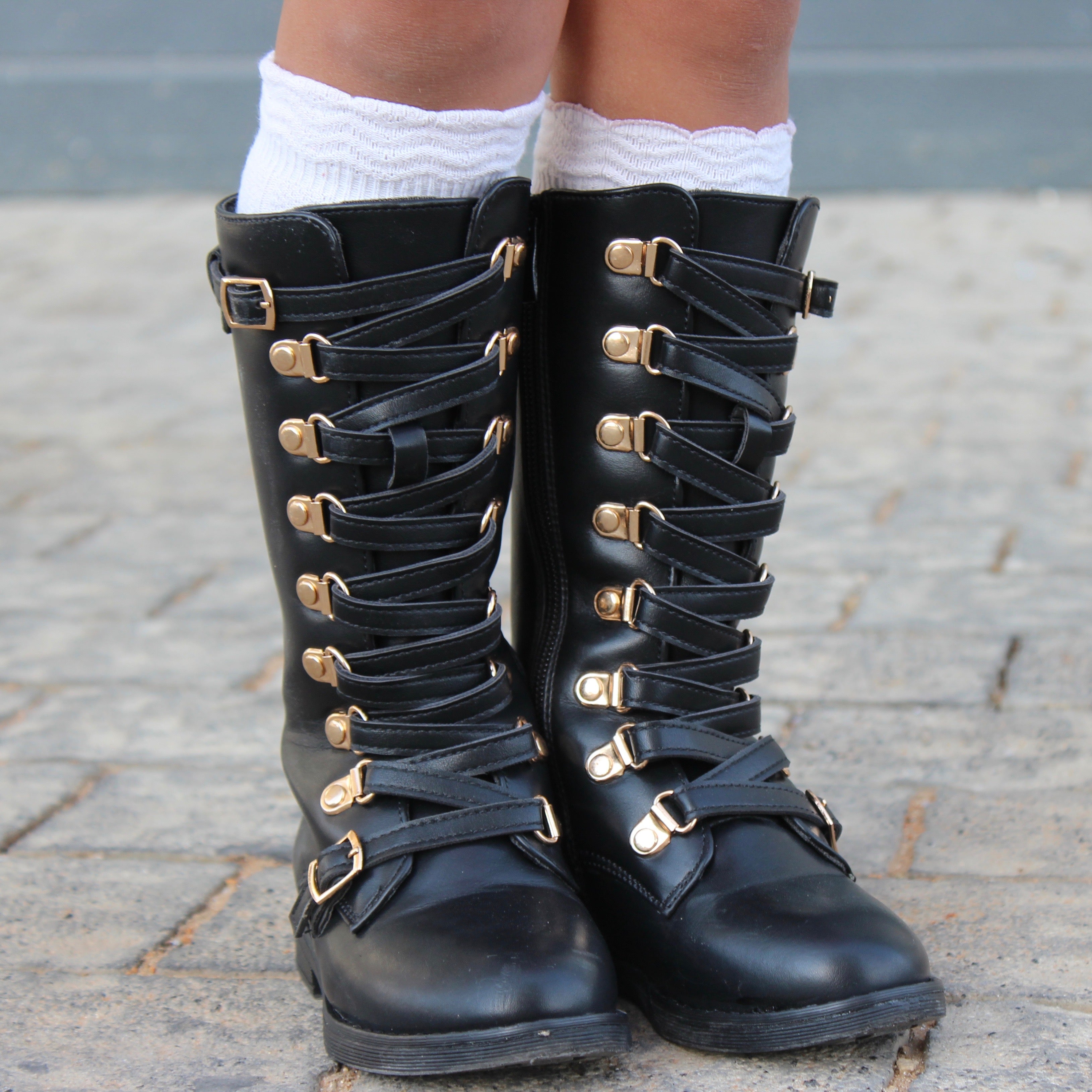 Lace Up Boot Black