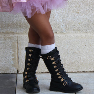 Lace Up Boot Black