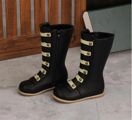 Zip Up Boot Black