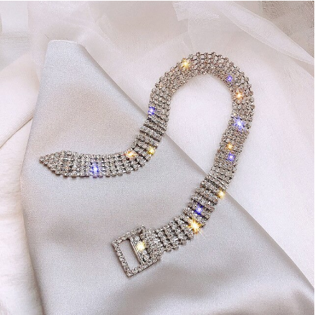 Bling Rhinestone Choker Necklace