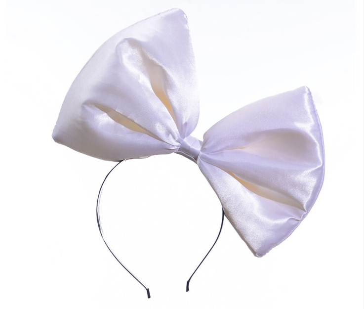 Oversized Satin Bow Headband