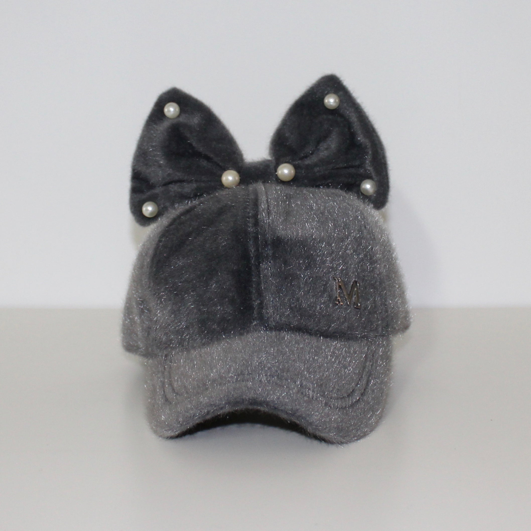 Velvet Hat with Bow
