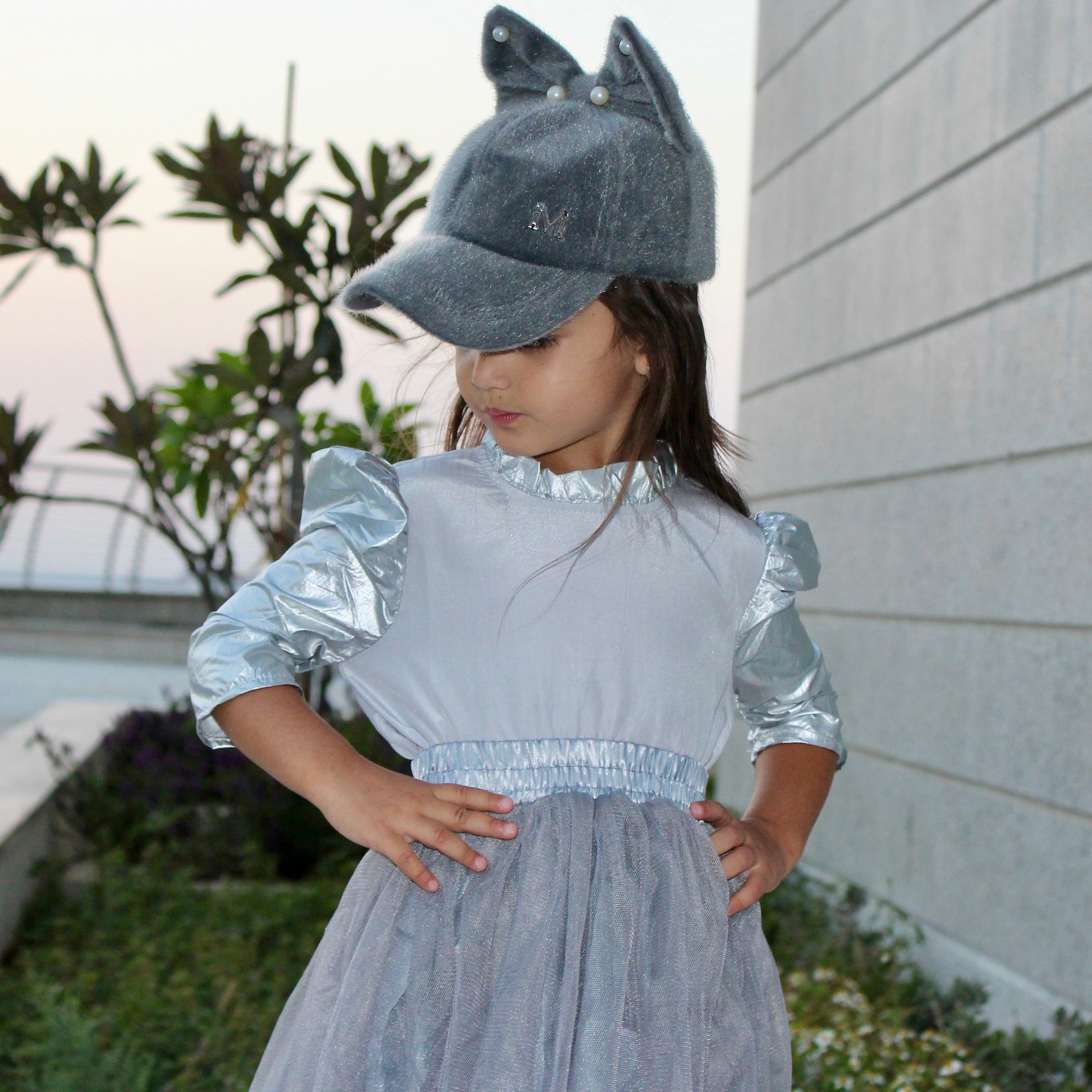 Velvet Hat with Bow