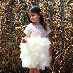 Tweed Ruffle Dress