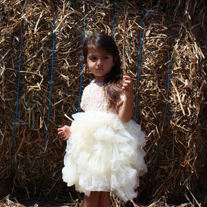 Tweed Ruffle Dress