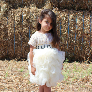 Tweed Ruffle Dress