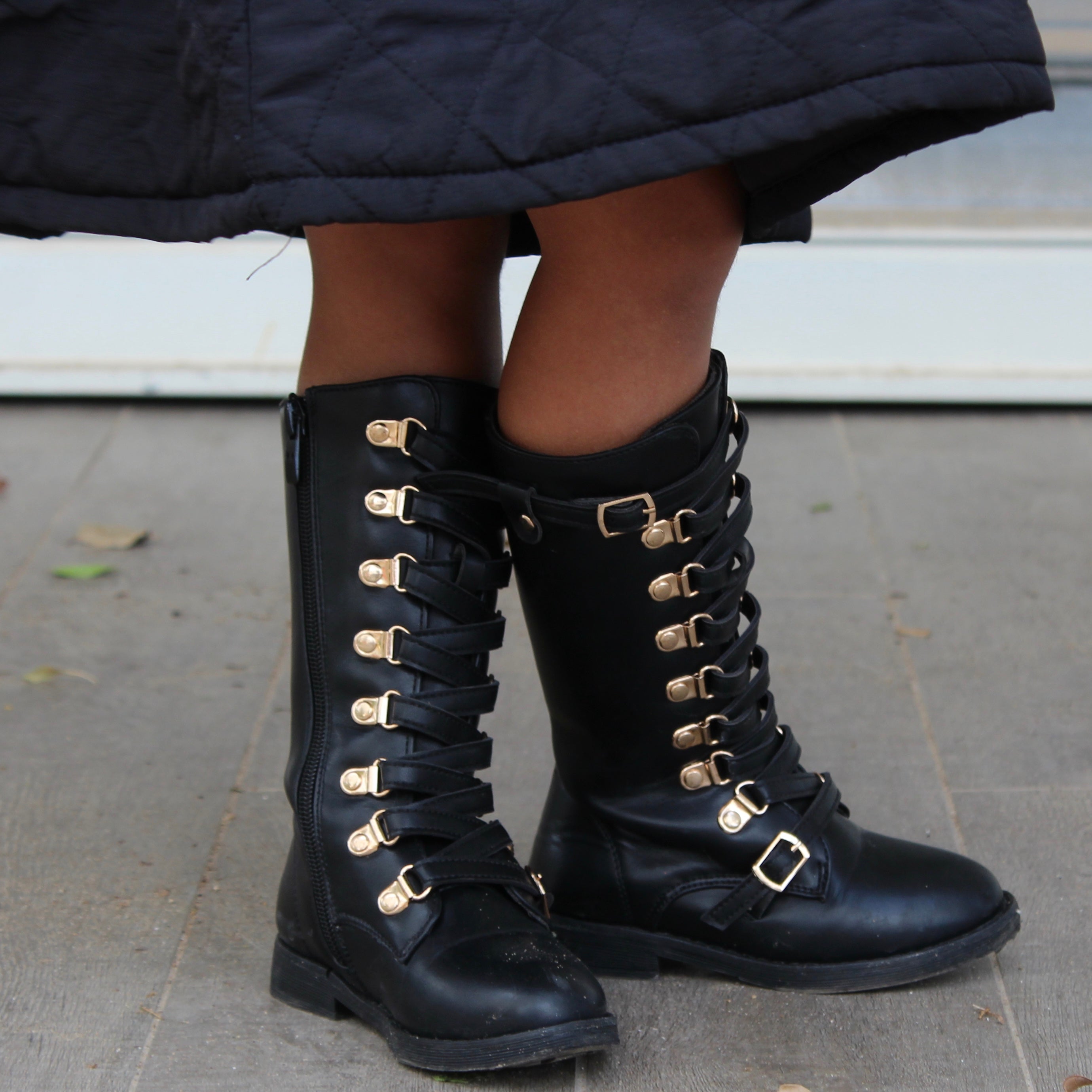 Lace Up Boot Black
