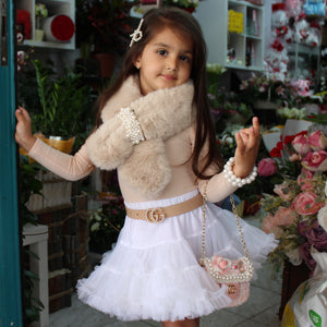 Plush Couture Pearl Fur Collar