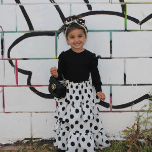 Polka Dot Maxi Skirt