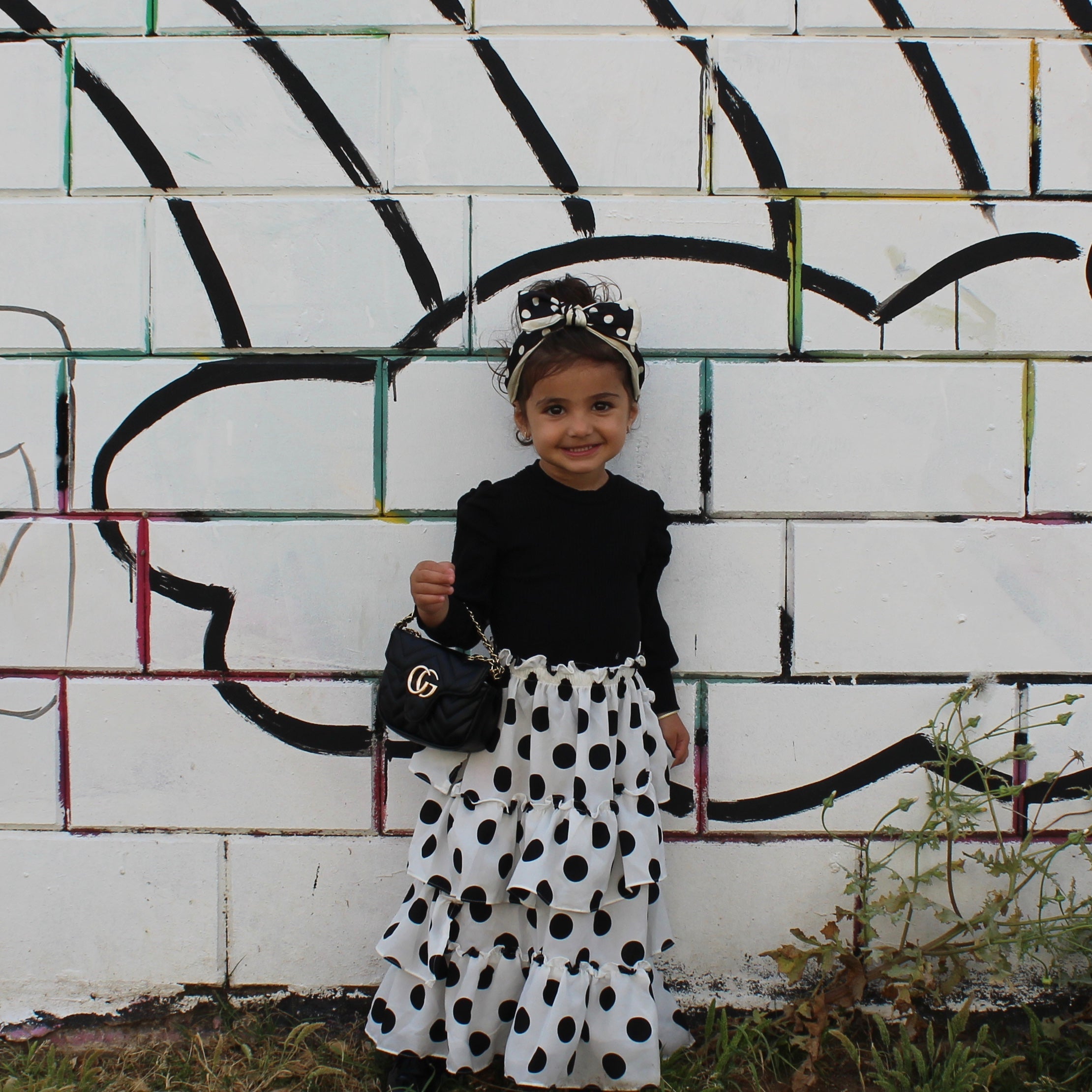 Polka Dot Maxi Skirt