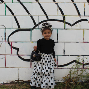 Polka Dot Maxi Skirt