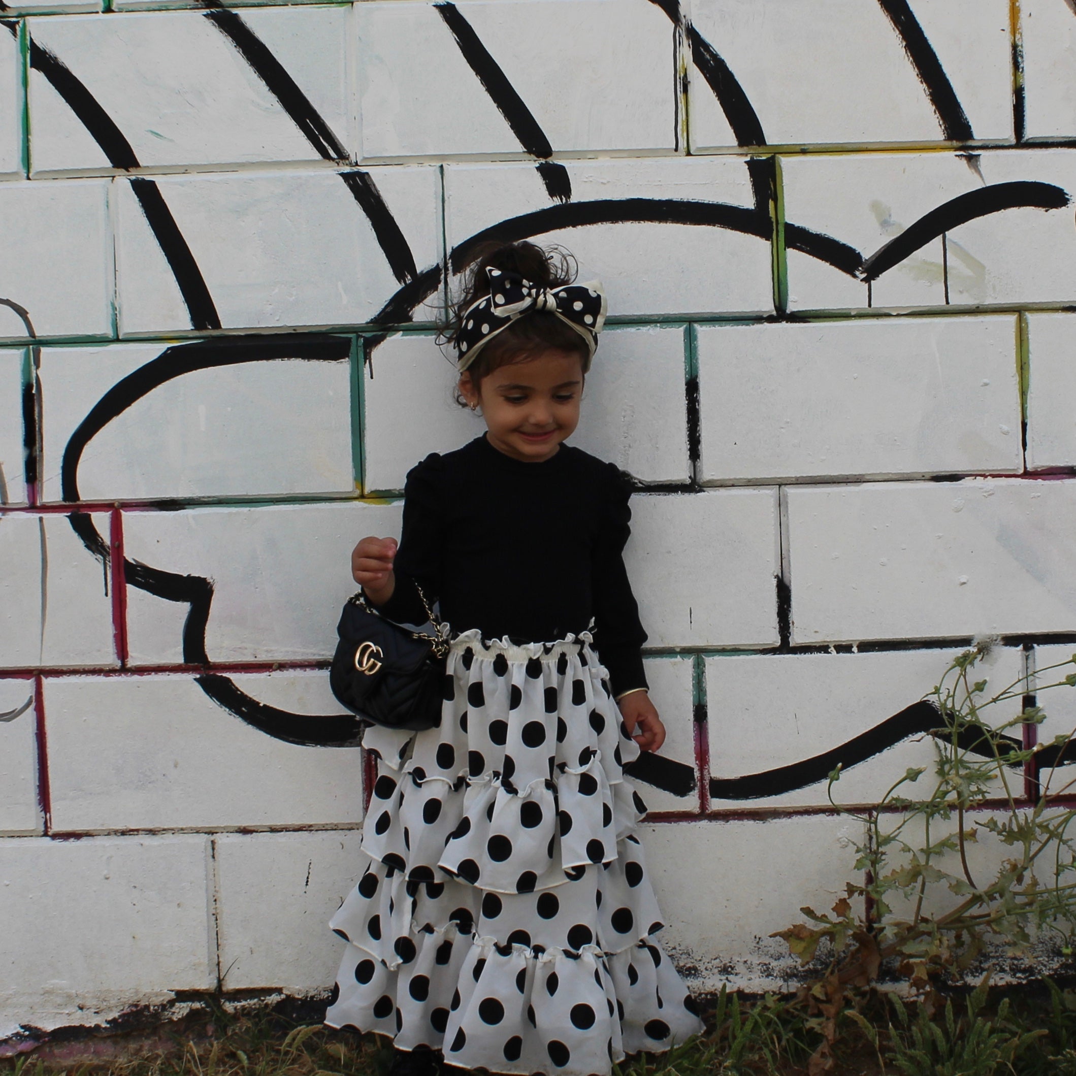 Polka Dot Maxi Skirt
