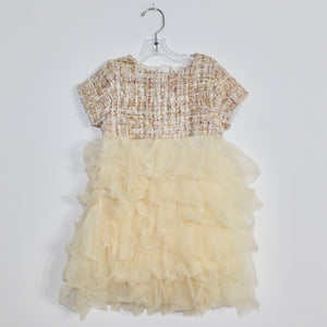 Tweed Ruffle Dress