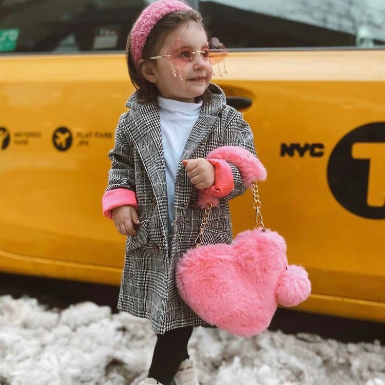 Plush Couture Heart Purse