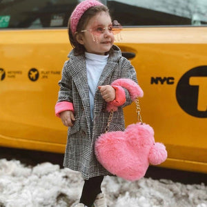 Plush Couture Heart Purse