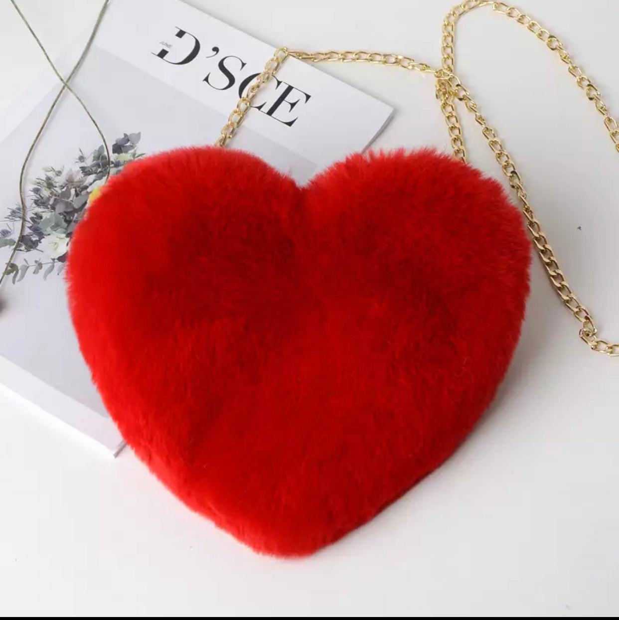 Plush Heart Bag