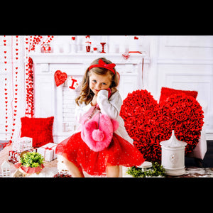 Plush Couture Heart Purse Pink